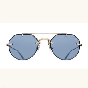 Matsuda M3121 black brushed gold sunglasses NEW